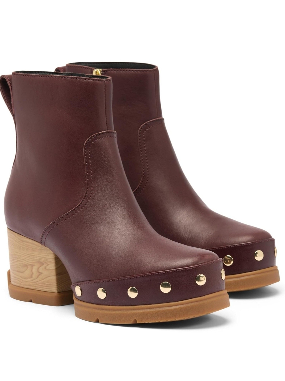 [NIB] Sorel Roam'N Boot Zip Women's Leather Studded Platform Chelsea Boots